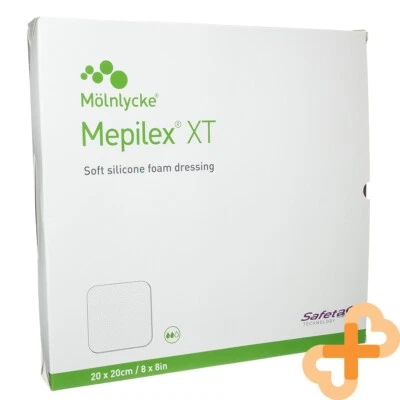MEPILEX XT Silicone Bandage 20x20 cm 5 pcs Wound Healing Care Patch Dressing - Image 1 of 4
