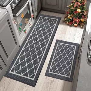 BEQHAUSE-Kitchen-Rugs-Non-Slip-Kitchen-Mats-for-Floor Machine Washable Kitche... - Picture 1 of 8