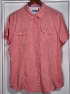 Magellan Womens Outdoor Vented Fish Gear Shirt Size 2XL Mag-Wick Coral - Picture 1 of 8