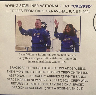 Dual Current Modern Cancel Calypso Manned Launch Cape Cancel &Return White Sands - Image 1 of 4