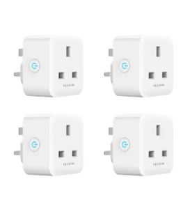 4 paquetes de enchufes inteligentes WiFi inalámbricos 13A que funcionan con Amazon Alexa Google - Imagen 1 de 11