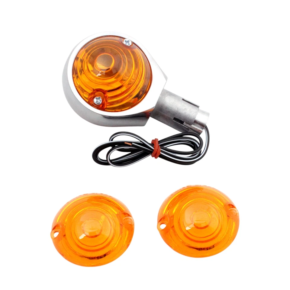 Ochsenaugen Blinker Alu poliert mit original Hella Blinkergläsern - Bild 1 von 1