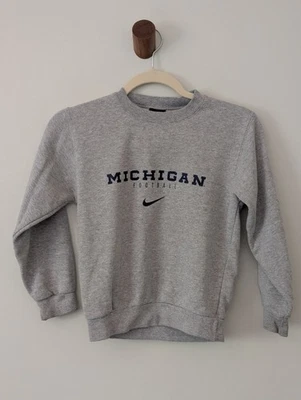 Sudadera de Colección Juvenil Nike Universidad de Michigan Cuello Redondo 7/8 Años 90 Y2k Niños  Foto 1 de 4
