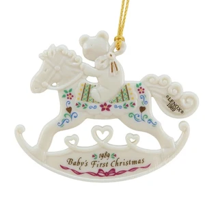 Lenox China 1989 Baby's First 1st Christbaumschmuck Schaukelpferd ~ OHNE Box - Bild 1 von 3