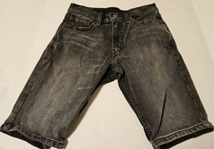Levi’s 412 Men’s Black Jean Shorts Size 28 - Picture 1 of 4