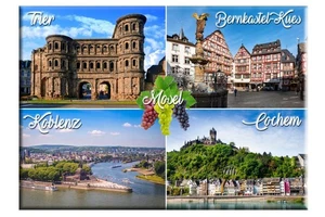 Foto Magnet Mosel - Trier Koblenz Cochem - Kühlschrankmagnet Souvenir Fotomagnet - Bild 1 von 1