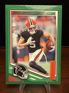 Drake London Green Parallel-2025 Panini Score #17 Atlanta Falcons NFL - Picture 1 of 2