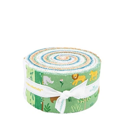 Two by Two Rolie Polie 40 piece 2.5-inch Strips Jelly Roll Riley Blake Designs R - Image 1 of 2