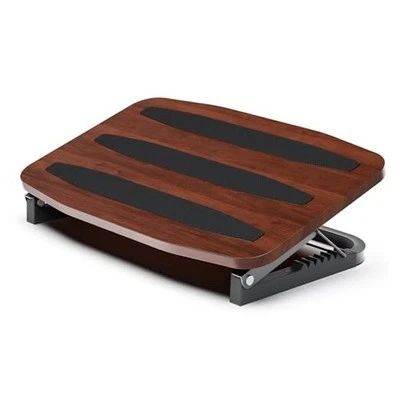 Adjustable Under Desk Foot Stool - Ergonomic Foot Rest with 7 Angles - Walnut - Image 1 of 4
