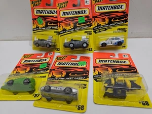 Lot 6 Matchbox Super Fast Diecast Cars Rhino Rod Corvette Stinger Tailgator NIP - Picture 1 of 12