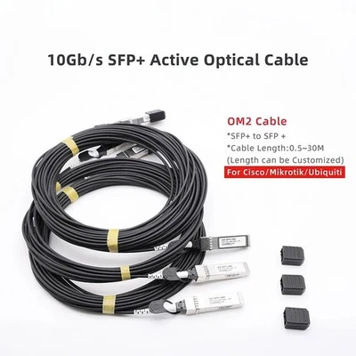 AOC Cable 10GB SFP OM2 7M/20M 10GB ASE Active Optical SFP Cable(AOC) for Cisco - Image 1 of 4