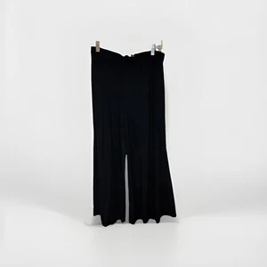 Rachel Comey Damen Hose 8 Burdan gerippt schwarz ausgestellt minimalistischer Strick hergestellt in den USA - Bild 1 von 9