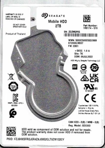 ST2000LM007,  1R8174-570,  EB01, TK,   ZDZM,  SEAGATE 2TB  JUL 2022 - Picture 1 of 1