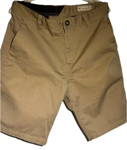 Pantalones Cortos Volcom True-To-This Para Hombre Talla 33 Entrepierna 9" EPOC Color Caqui Tostado Patinaje - Imagen 1 de 5