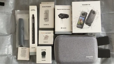 Insta360 X4 Action Camera & Accessories Set - Used, Includes Case, Selfie Stick - Image 1 of 4