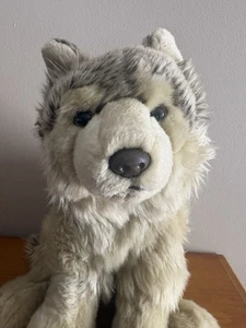 Webkinz Signature Timber Wolf Plush 11" Stuffed Animal NO CODE WKS1008 Rare Htf - Picture 1 of 10
