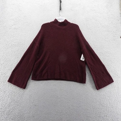 Suéter French Connection Cuello Simulado Manga Campana Borgoña Talla Mediana NUEVO Foto 1 de 4