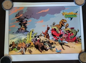 CADILLACS and DINOSAURS Print / Poster, 1993, Mark Schultz, 19 x 26, HTF - Picture 1 of 7