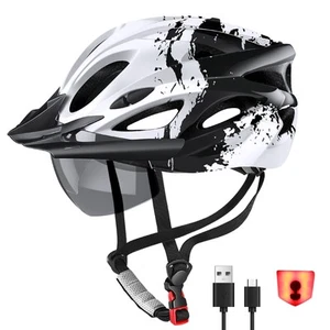 Bike Helmet for Men and Women, Lightweight Cycle Helmet with LED Light - Picture 1 of 5