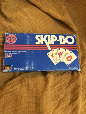 Vintage 1986 Uno Skip-Bo Card Game Complete Deck No 1050 Vintage Family Gaming - Image 1 of 4