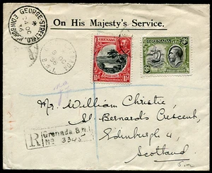 GRANADA (24785): GPO cancelación/KGV cubierta a Edimburgo 1936 - Imagen 1 de 2