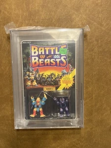 Battle Beasts AFA 80 Miner Mole & Runamuck Duck MOC Vintage 1987 Serie 2 Neu - Bild 1 von 2