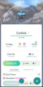 ✨Pokémon - Shiny Carbink - ✨ P T C - Descripción - Imagen 1 de 1