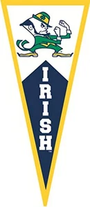 9 Zoll Notre Dame irischer Wimpel Aufkleber Flagge University of Notre Dame ND Logo Remo - Bild 1 von 1