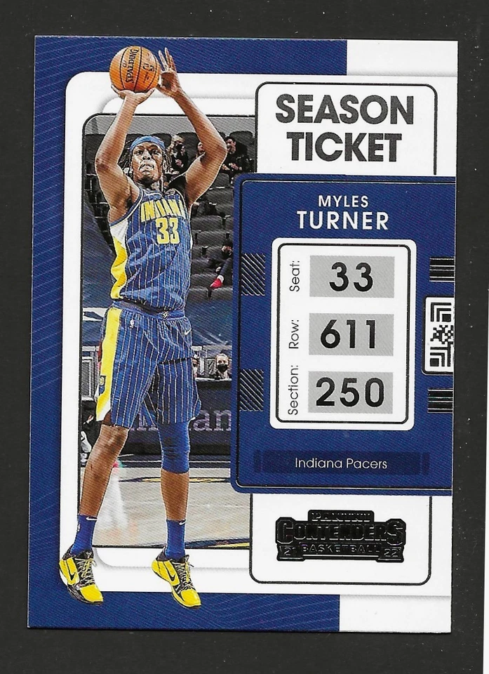 2021-22 Panini Contenders #12 Myles Turner Indiana Pacers - Image 1 of 1