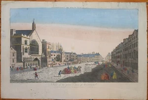 LONDON - AUSSENANSICHT DES PALACE OF WESTMINSTER, UM 1766. - Bild 1 von 1