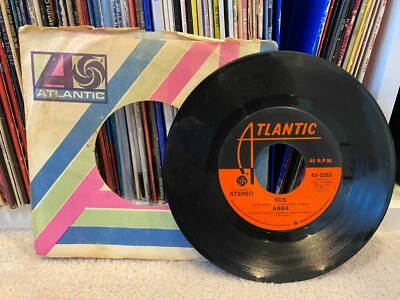 ABBA - SOS / Man in the Middle 7" Vinyl Record NM 1975 - Image 1 of 2