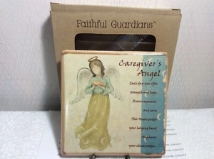 CAREGIVER’S ANGEL PLAQUE New w/box Faithful Guardians Ceramic-Hangs on wall - Picture 1 of 4