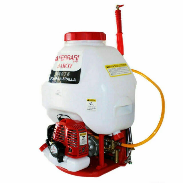 Ferrari 38075 25L Pompa a Spalla con Motore 2 Tempi - Bianca