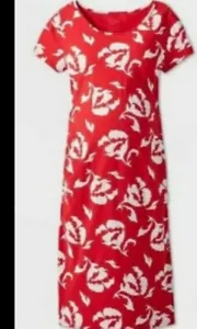 Medium Maternity Floral Print Short Sleeve T-Shirt Dress - Isabel Maternity - Picture 1 of 2