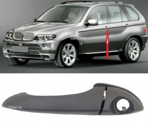 LINKS FAHRERTÜRGRIFF VORNE PASST FÜR BMW E53 X5 1999-2006 SCHWARZ ZUM LACKIEREN - Bild 1 von 6