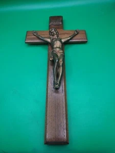 VTG 13" WOODEN And Metal CRUCIFIX. Desemble INRICHECK PHOTOS FOR CONDITION. - Picture 1 of 6