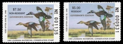 LA1G, 1GA — 1989 Louisiana Governor Edition, R & NR, PRICE REDUCED! - Image 1 of 3