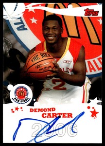 2006 Topps McDonalds All-American Demond Carter Auto GG