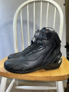 Alpinestar Fastback 2 Men's Motoboots Black Motorcycle Shoes Sz 8 - Picture 1 of 17
