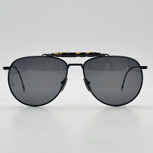 Occhiali da sole Thom Browne uomo donna ovali neri polarizzati mod. TB 015 C NUOVO