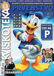 KVISKOTEKA #921 2012 CROATIAN CROSSWORDS MAGAZINE cover DONALD DUCK - Picture 1 of 1