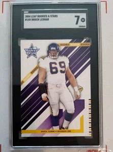 Brock Lesnar 2004 Leaf Rookies and Stars #155 RC and RC Yellow Print Plate  - Picture 1 of 4