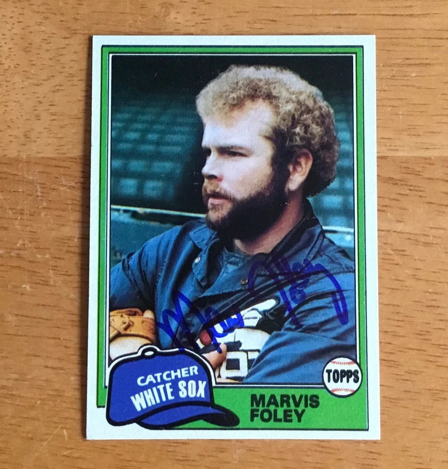 Marvis Foley Chicago White Sox Signed Autograph 1981 Topps Baseball Card - Image 1 of 2
