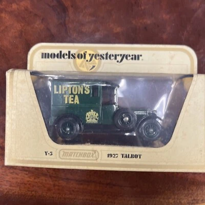 MATCHBOX: MODELS OF YESTERYEAR - Y-5 LIPTON'S TEA 1927 TALBOT. - Image 1 of 3