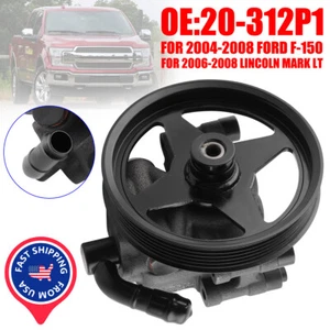 Fit Ford Expedition F-150 Lobo Lincoln Navigator 4.6L 5.4L Power Steering Pump - Picture 1 of 14