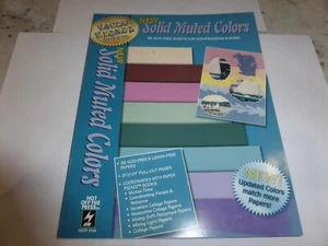 HOT OF THE PRESS SOLID MUTED COLOUR PAPERS 32 SHEETS IDEAL FOR CARD MAKING - Picture 1 of 4