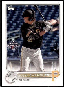 2022 Bubba Chandler Topps Pro Debut Card RC Rookie Pirates #PD-16