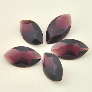 60% Off Best Price 5 Pieces 1 Lot 15x7mm Horse Eye Cut Amethyst for Jewelry - Picture 1 of 5