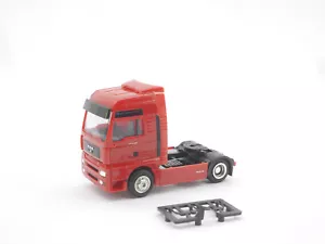 Trattore 1:87 EM1310 AWM MAN TGA XXL rosso con set di ruote cromate - Foto 1 di 2