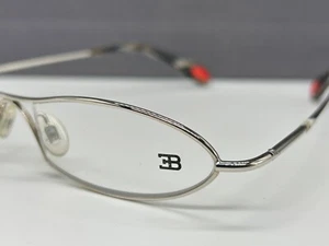 Bugatti Brille Herren silber oval eckig 23191 Odotype 341 04 Vintage 90er - Bild 1 von 12
